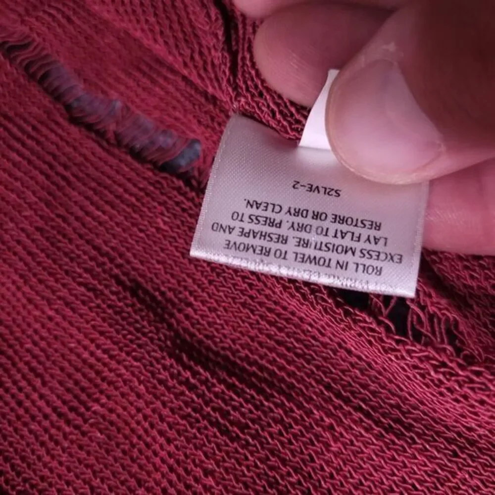 EILEEN FISHER Cardigan Womens PM Linen‎ Viscose Mesh Open Front Italian Yarn